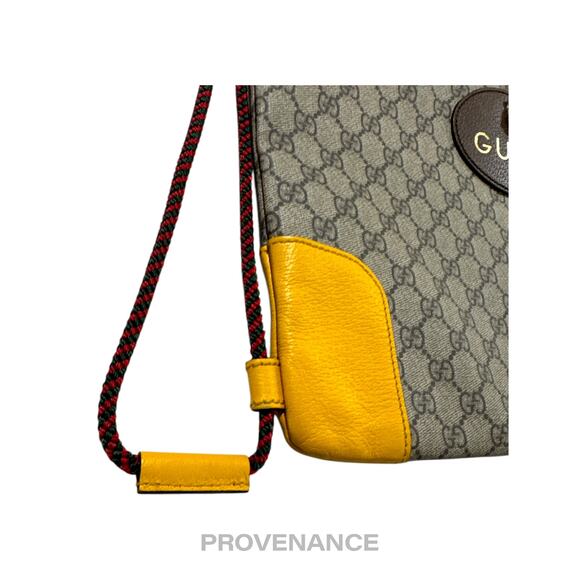 🔴 Gucci Neo Vintage Drawstring Tote Backpack - GG Canvas - Picture 7 of 12